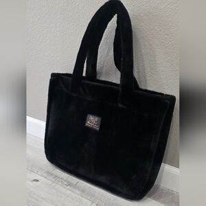 Minky Couture Designer Blankets Tote Bag with Patch Logo